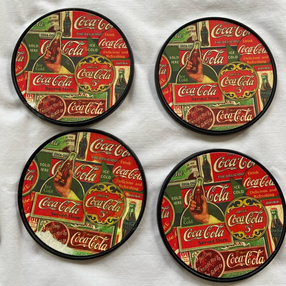 Original Coca Cola round coasters